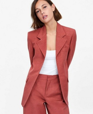 coral jacket zara