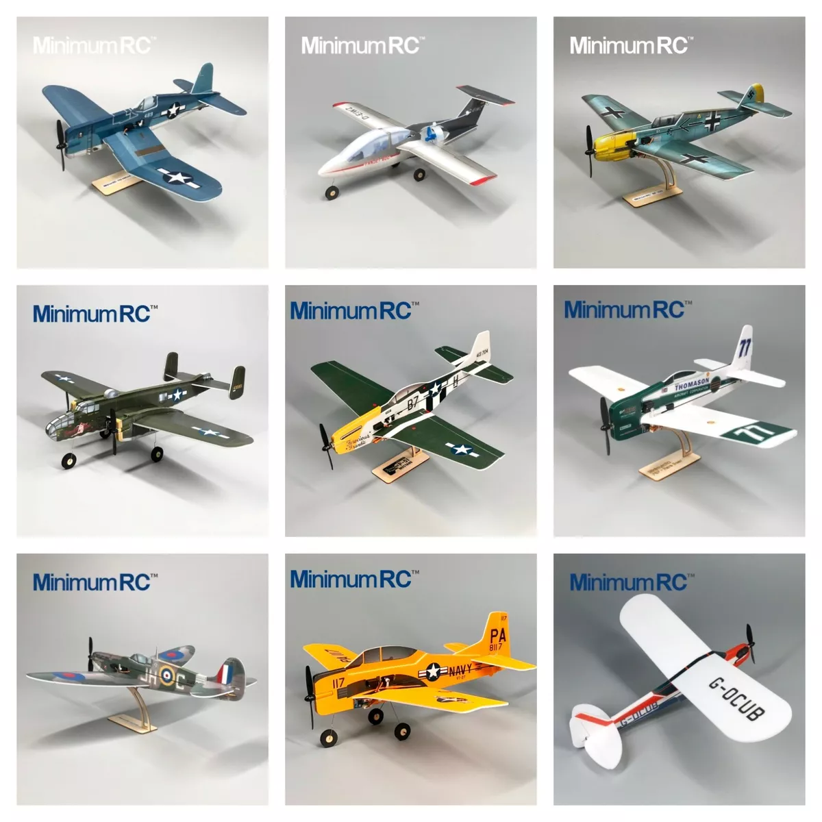 Minimum RC Micro RC Indoor & Park Fly Model Aircraft Kits & Choose RC, ESC  Extra