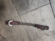 Chaînes à galon en cuir Latigo neuves avec sangle à embout à chaîne unique
