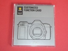 Minolta Customized Function Card  /  Funktion...