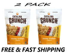 (2 PACK) Catalina Crunch Cereal, Honey Graham, Sugar Free, Keto, 9 oz