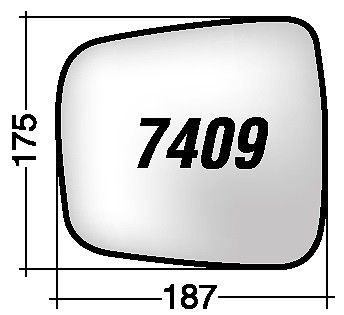 Vetro Specchio Retrovisore Destro Termico Volvo FH12 2002-2008