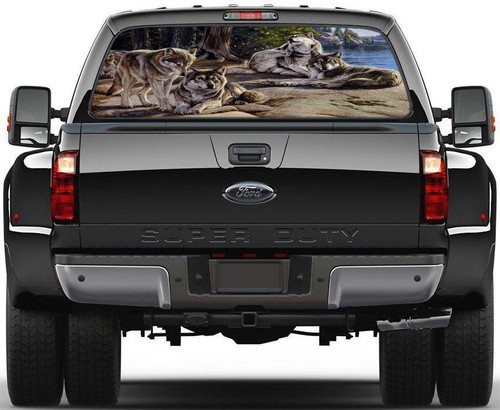 2 pièces de Voiture Autocollant Montagne forêt Vinyle Voiture Autocollant Camion fenêtre Pare-Chocs Voiture | Leroy Merlin