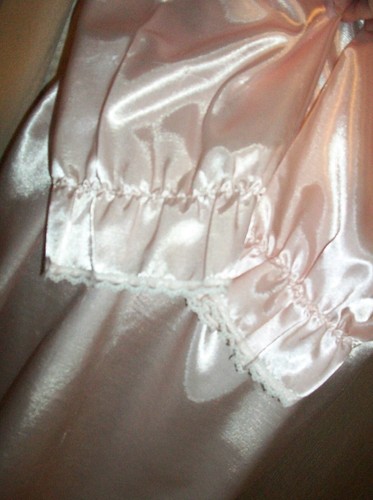 Vtg Victoria's Secret Peach Lace Satin Nightgown M - Picture 6 of 7