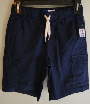 Old Navy Boys 5 6-7 14-16 Cargo Jogger Shorts NAVY School Play Uniform #21122