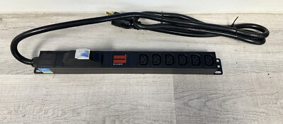 LCD Metered PDU 240V 30A NEMA 6-30P with (6) C13 Ports 6 AWG For Server & Mining