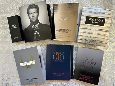 MEN'S ARMANI MONT BLANC BURBERRY VARVATOS JIMMY CHOO JEAN GAULTIER+ 7 SAMPLES