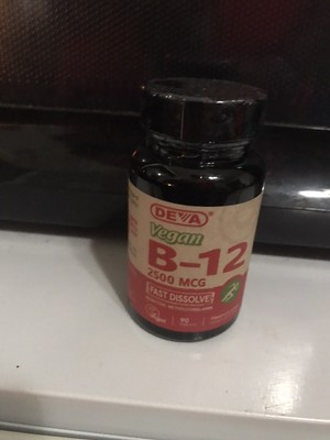 Deva VEGAN VITAMIN B-12 (FAST DISSOLVE LOZENGES) - 2500 MCG, 90 tablets