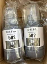 Refill Ink Bottles for 502 Ecotank ET 15000 2760 2850 3830 4760 4850 4760...