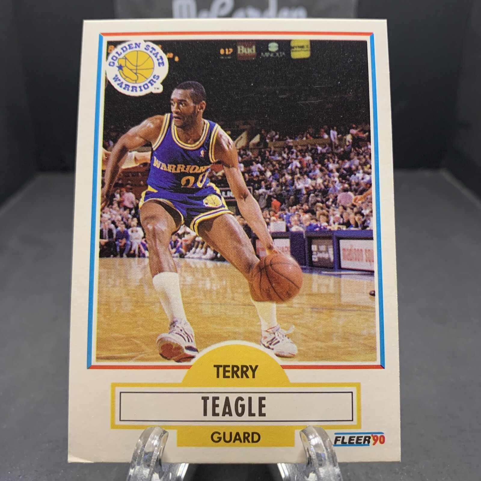 1990-91 Fleer Terry Teagle #68 Golden State Warriors