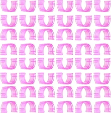 80Pcs Sewing Bobbin Clips, Pink Bobbin Holder, Plastic Thread Clamps Spools Orga