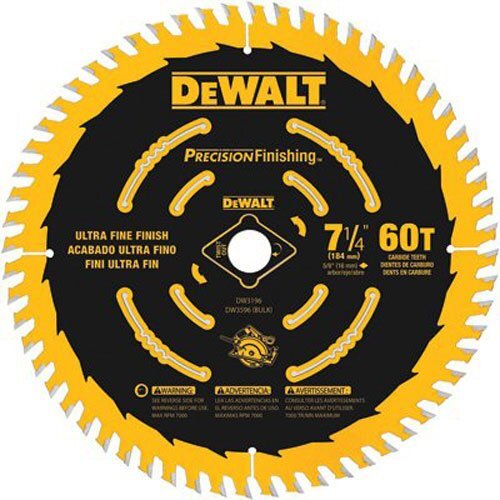 DEWALT DW3196 71/4Inch 60T Precision Finishing Saw Blade eBay