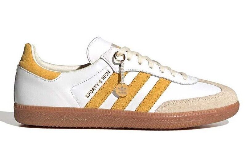 Sporty Rich adidas Originals Samba OG White Bold Gold IF5661 Sporty Rich adidas Originals Samba OG White Bold Gold IF5661