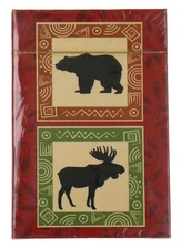 Gifts Plus Wilderness Playing Cards Lot of 4 Decks Bear Moose Standard Red Green