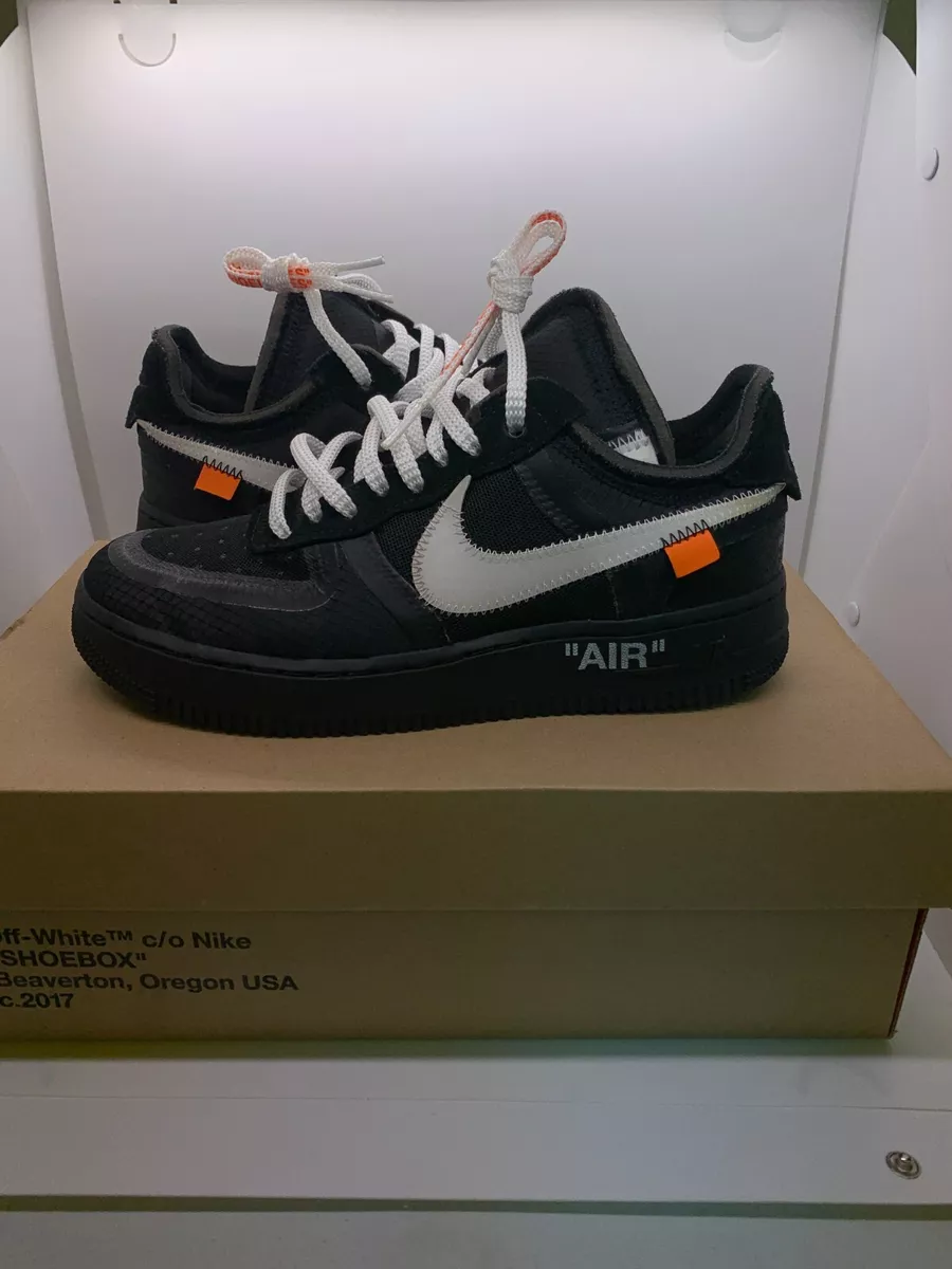 Nike Air Force 1 Low x OFF-WHITE Black (Size 5M/6.5W) AO4606-001 - 2018 / OG ALL