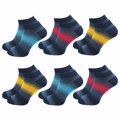 6 Paar Sneaker Socken Damen & Herren Baumwolle sehr hochwertig handgekettelt