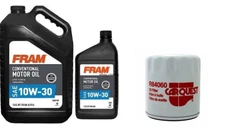 CARQUEST R84060 Engine Oil Filter & 6 Quarts Fram 10W30 Conventional Motor Oil