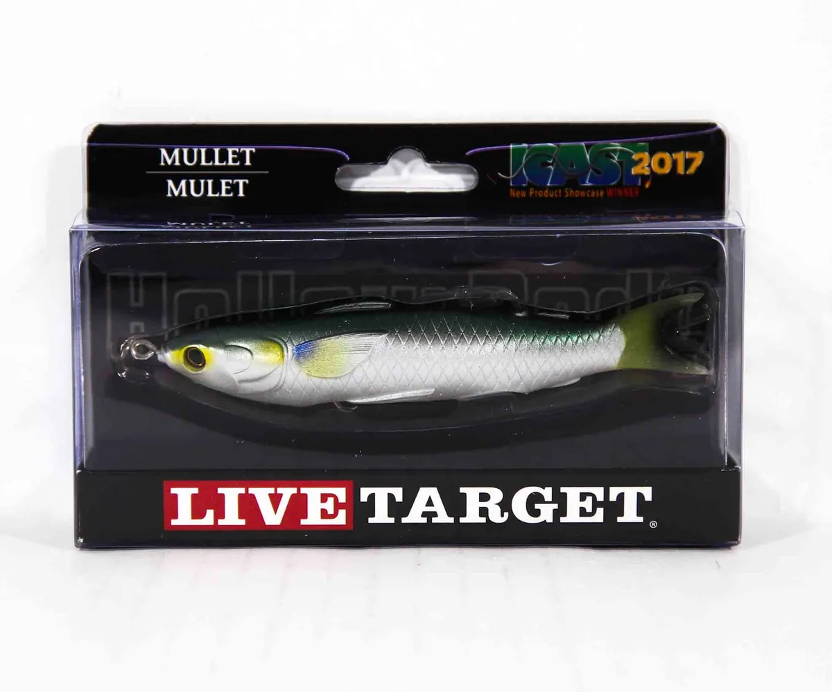Live Target MUH115T716 Mullet Walking Bait 4.5 Pouce Silver (0460)