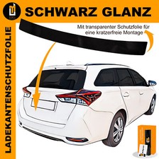 Lackschutzfolie Ladekantenschutz Für Toyota Auris Kombi 2013-2019 Schwarz Glanz
