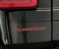Rubicon Vinyl Decal Sticker Black and Red