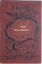 Noten: W. A. Mozart, Ausgewählte Lieder - Neue Ausgabe. Breitkopf & Härtel,