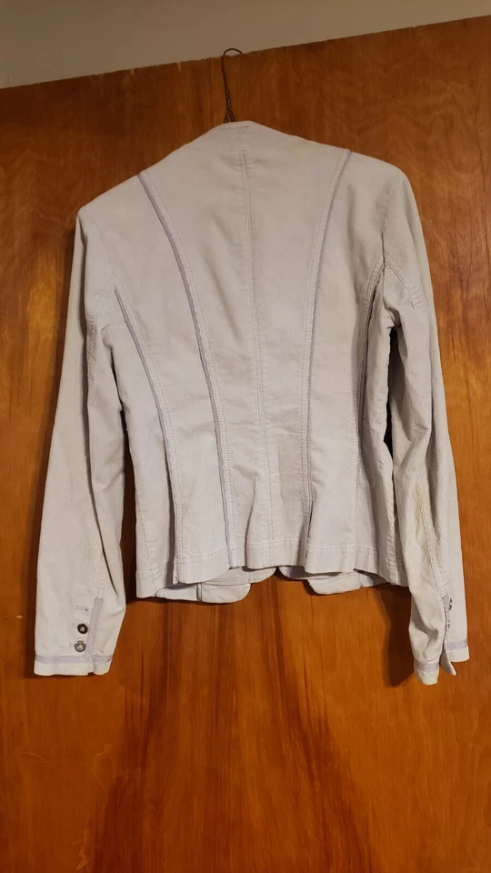 White House Black Market Fitted Corduroy Jacket Sz 2 - Image 2 of 4