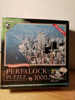 Wrebbit Perfalock Puzzle 1000 pc "Above New York" Commemorative Ed ...