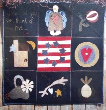 Woolen Sampler applique primitive quilting pattern