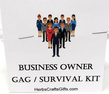 Business Owner Survival Gag Kit Gift Unique Clean  Original Company CEO Birthday