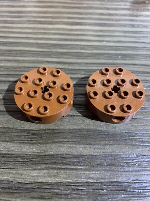 LEGO Parts 6222 (2pcs) Brick 4 x 4 Round with Holes Choose Color