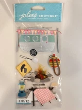 Jolee's Boutique Camping RV Campfire Stickers Scrapbooking 50-50623 NEW