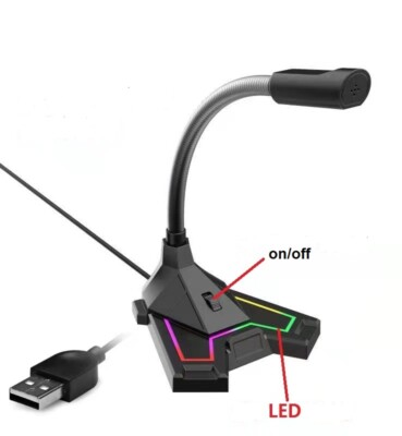 LS M4 USB-Tisch-Mikrofon für PC Laptop