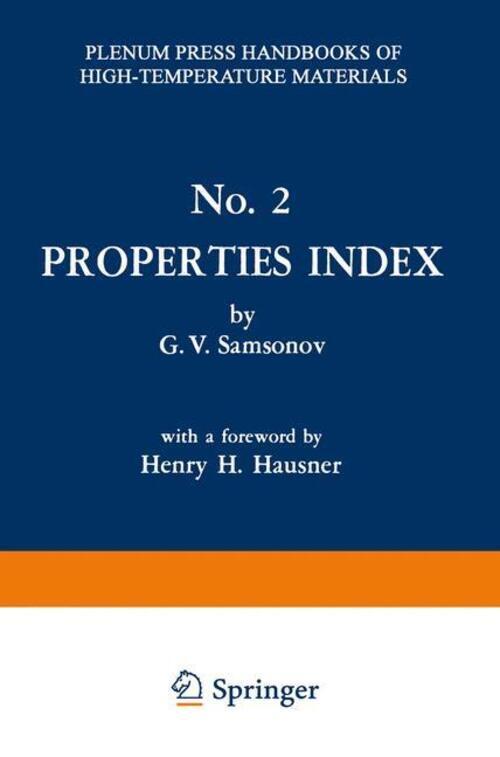 Thumbnail - Properties Index G. V. Samsonov Taschenbuch Paperback Xii Englisch