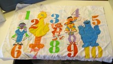 SESAME STREET Pillowcase Numbers Big Bird Cookie Bert Ernie