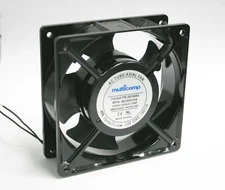 MULTICOMP Axial Fan Ball Bearing 220VAC 120 mA 120x38 mm 92 CFM Noise 40 dBA 2W