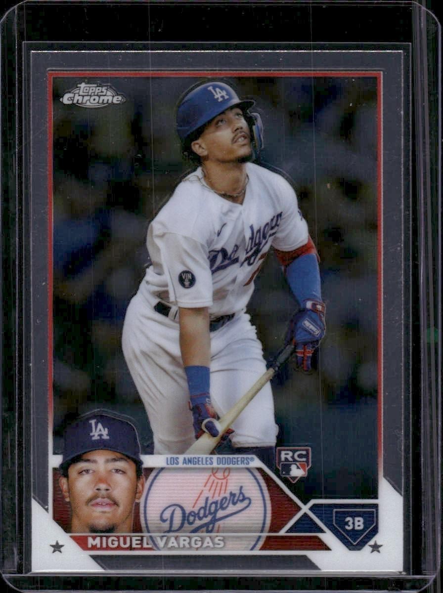 2023 Topps Chrome #161 Miguel Vargas Rookie Los Angeles Dodgers