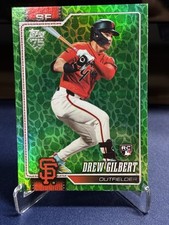Drew Gilbert RC 2026 Topps Green Holiday Foil SP Rookie Giants Parallel