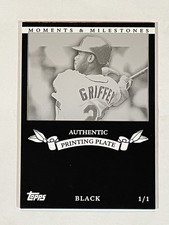 Griffey Jr 2007 Topps Chrome Black ONE OF ONE 1/1 Plate Reds