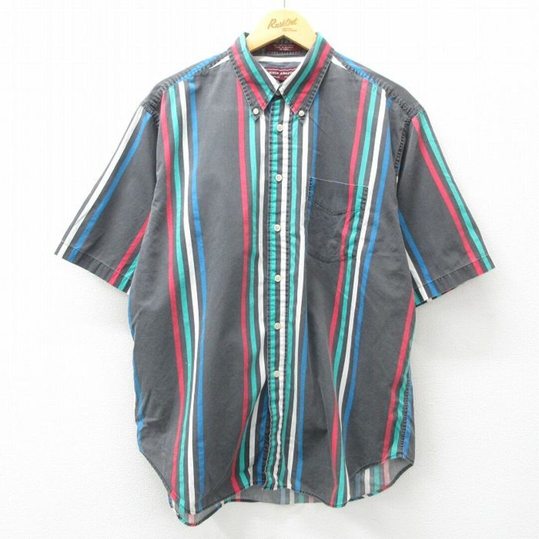 ALTRA Camicie XL vintage manica corta uomo cotone bottoni grigio altre usate SSYR 0