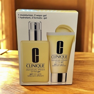 Clinique Dramatically Different Oil Free Gel Set 6.7 oz & 1.7 oz - New in Box