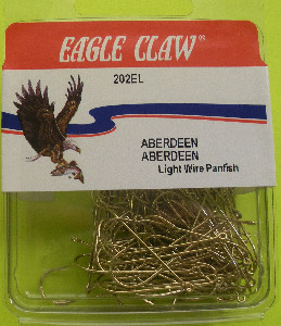 Eagle Claw 202EL #2/0 100CT Gold Aberdeen Haken