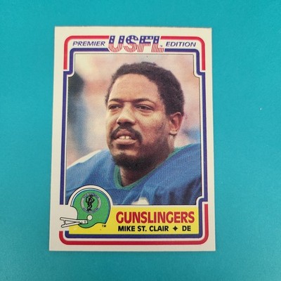 1984 Topps USFL #116 Mike St. Clair San Antonio Gunslingers FOOTBALL Card 3C
