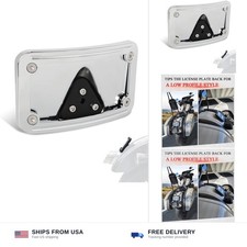 Curved Laydown License Plate Frame Mount for Harley, VTX1300R/S/T