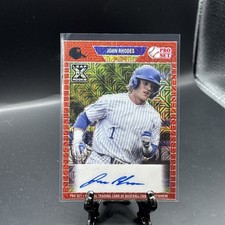 2021 Pro Set Metal John Rhodes XRC Rookie Auto Autograph Red Mojo