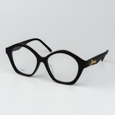 Loewe LW50053F 001 Sunglasses Unisex Black Round Oversized Acetate RX-Able New