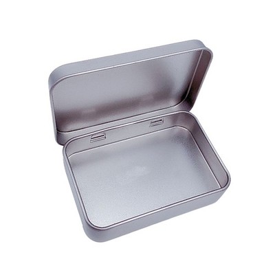 6 Pcs Rectangular Tinplate Storage Boxes Clamshell Containers for Candy Gift