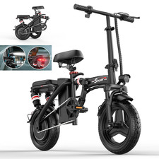 14''1200W Folding Electric Bike 48V for Adults Teens Lightweight Commuter e bike