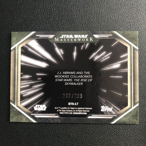 2024 Topps Star Wars Masterwork Behind the Scenes #BTS-17 Rainbow Foil 207/299 - Picture 2 of 2