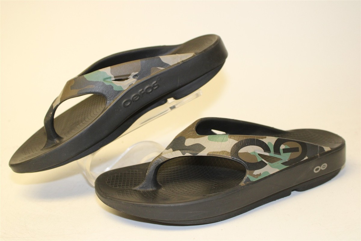 OOFOS OOriginal Sport Thongs Women Size 9 40 Men 7 Camo  display picture 1