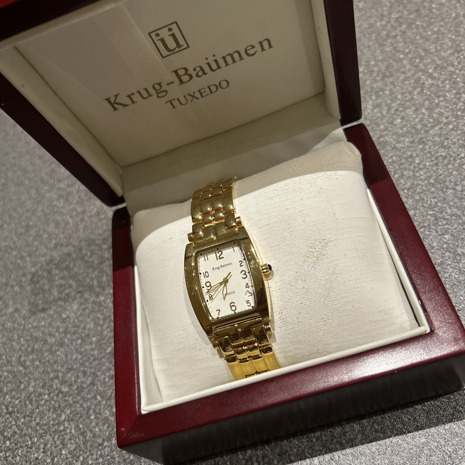 Купить Krug Baumen Tuxedo Luxury Swiss Made Gold Plated Watch